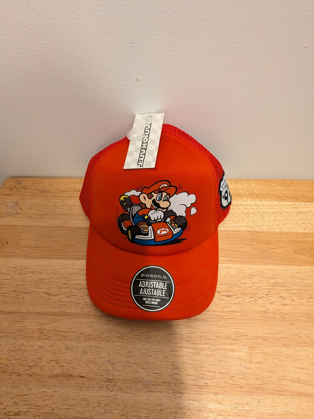 Bioworld Mario Kart Kids Orange Trucker Hat